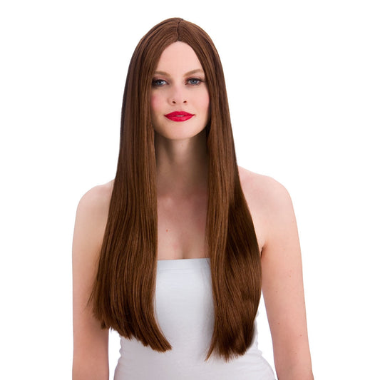 Classic Long Brown Wig