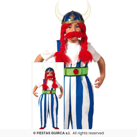 Viking Costume Fancy Dress Outfit Kids Strong Gaul Gallic Strongman Age 5-12