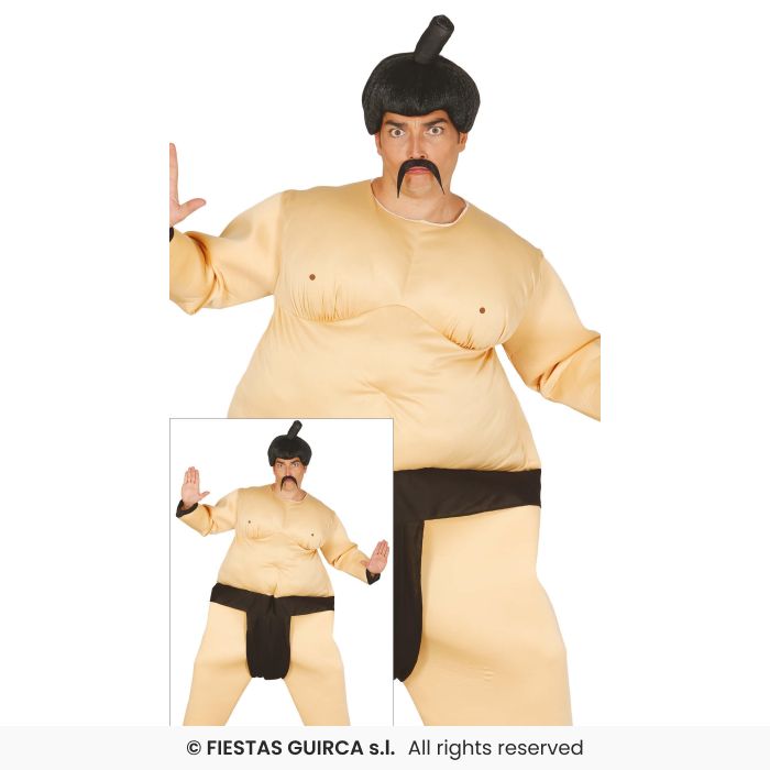 Sumo Wrestler Mens Chinese Sumo Sports Fancy Dress Funny Costume Adults