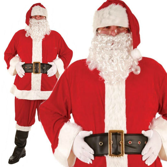 Super Deluxe 8pc Santa Suit