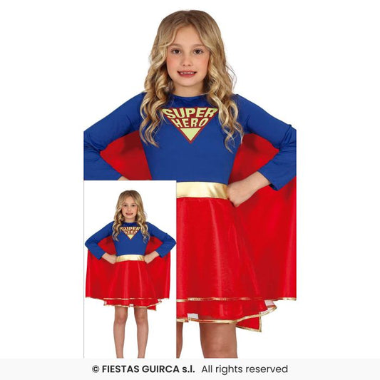 Super Heroine Girl Tutu Dress Superhero Kids Book Day Fancy Dress Costume Age 3-12
