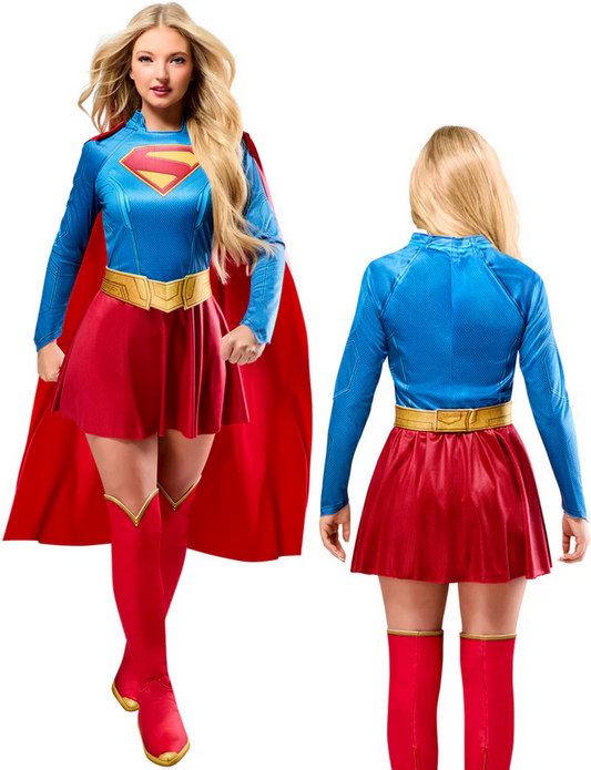 Supergirl Deluxe Ladies Superhero Fancy Dress Costume DC Comics 2026 Version