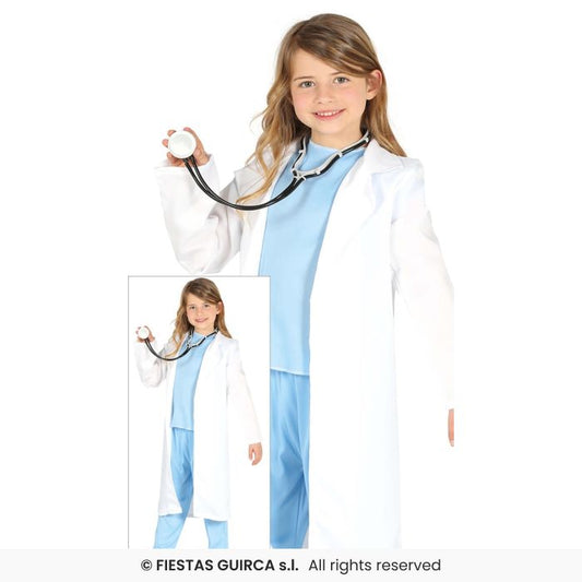 Girls Surgeon Costume Kids Nurse Doctor Fancy Dress Occupations Outfit Age 3-12