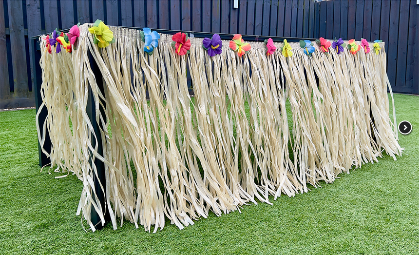 Hawaiian Grass Table Skirt