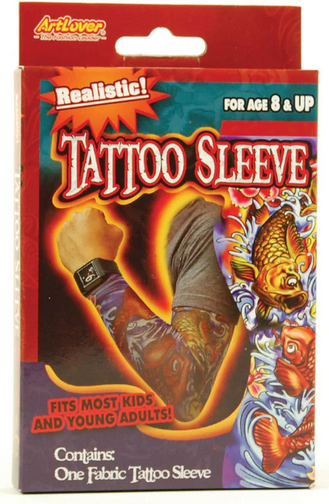 Tattoo Sleeve Adults Novelty Biker Tattoo Fancy Dress Accessory