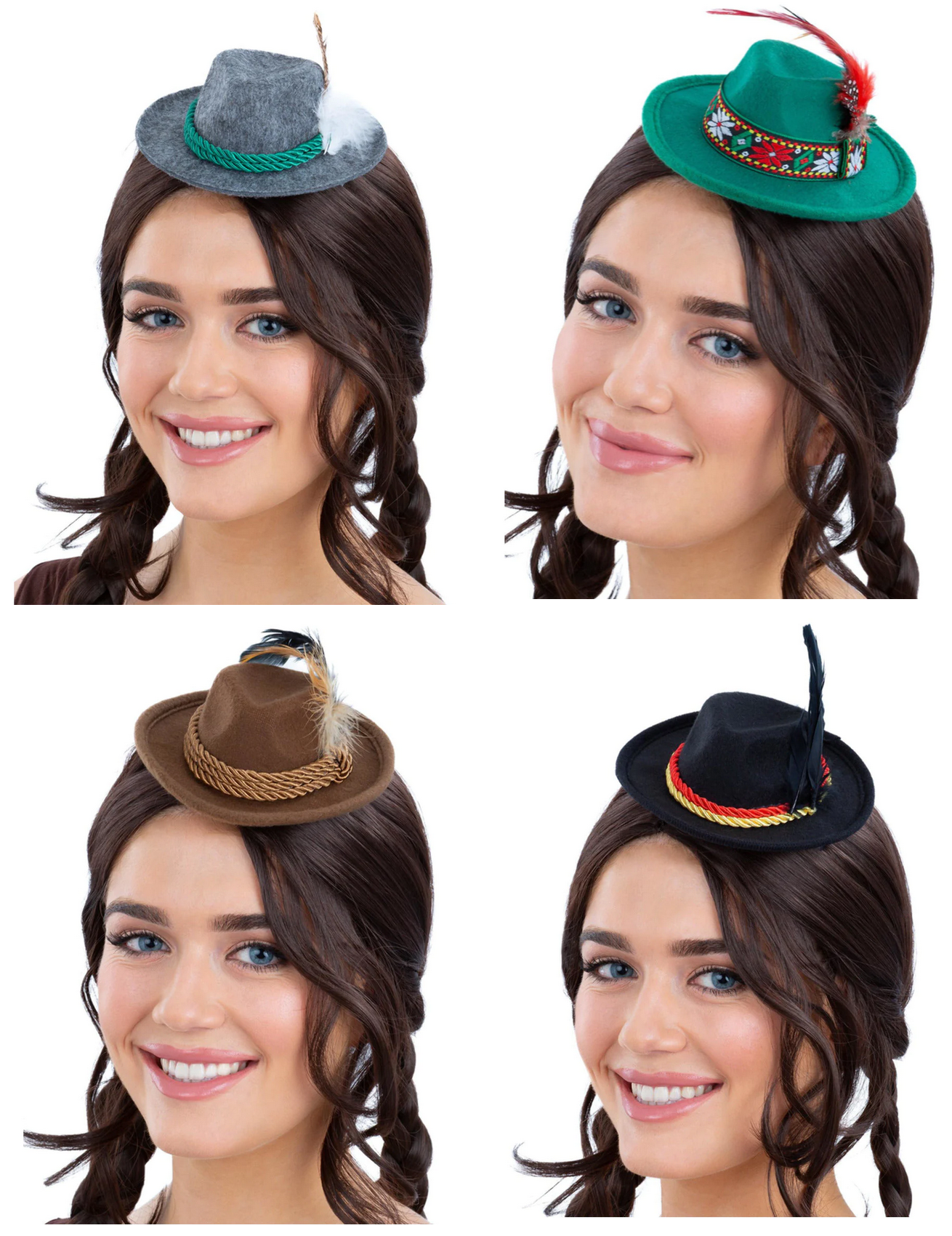 Mini Bavarian Trenker Hats German Beer Festival Oktoberfest Fancy Dress Hat