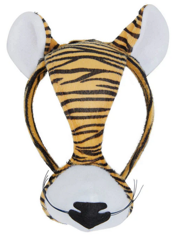 Tiger Mask With Sound Kids Farm Animal Book Day Fancy Dress Prop