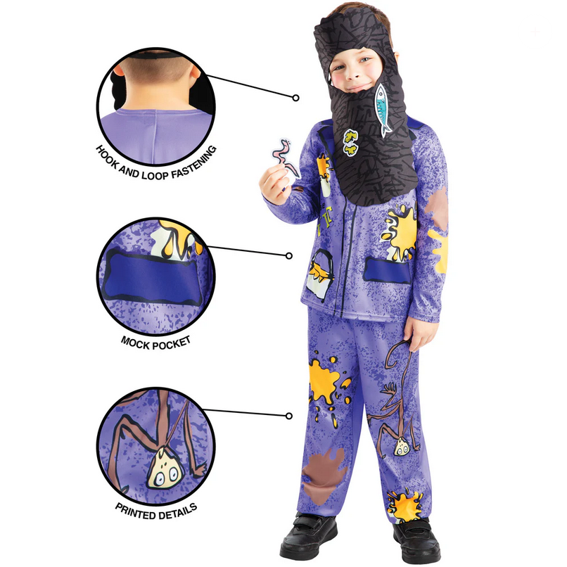 Mr Twit Cosutme Boys Book Day Official Roald Dahl Fancy Dress Outfit Age 5-10