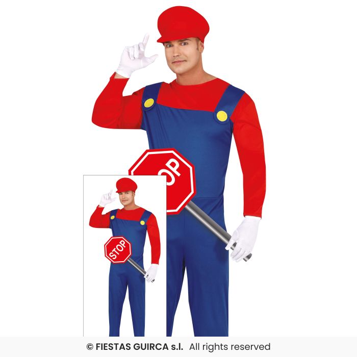 Train Driver & Farmer Costume Adults Fancy Dress Outfit Mens Video Character