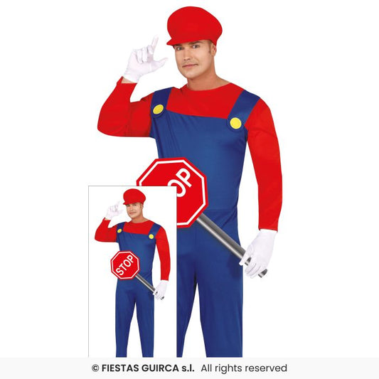 Train Driver & Farmer Costume Adults Fancy Dress Outfit Mens Video Character