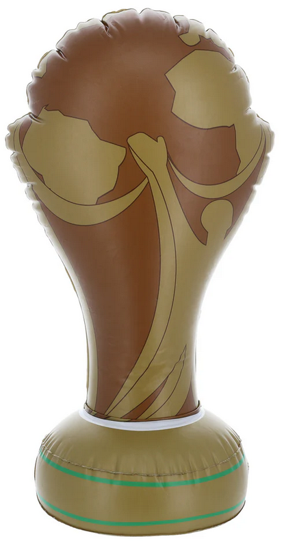 Inflatable World Trophy 60cm Football Award Fancy Dress Party Prop