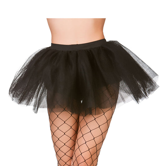 Ladies Neon Tutu Fancy Dress Accessory 1980s 80s Punk Tutus Black Underskirt