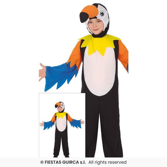 Tucan Costume Childrens Bird Outfit Boys GIrls Fancy Dress Age 3-12