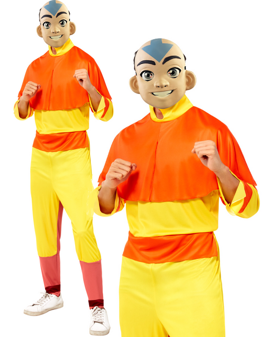Aany Adults Costume Avatar Mens Fancy Dress Outfit Licensed + Mask