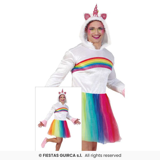Mens Unicorn Costume Funny Stag Night Fancy Dress Outfit Adults Large