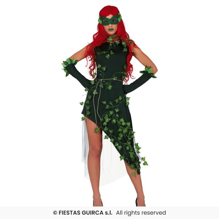 Plant Villian Ladies Ivy Fancy Dress Costume Adults Halloween UK 8-16