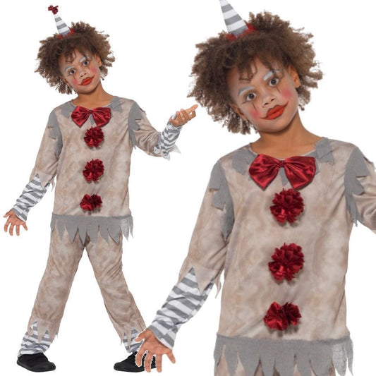 Vintage Clown Boy Costume