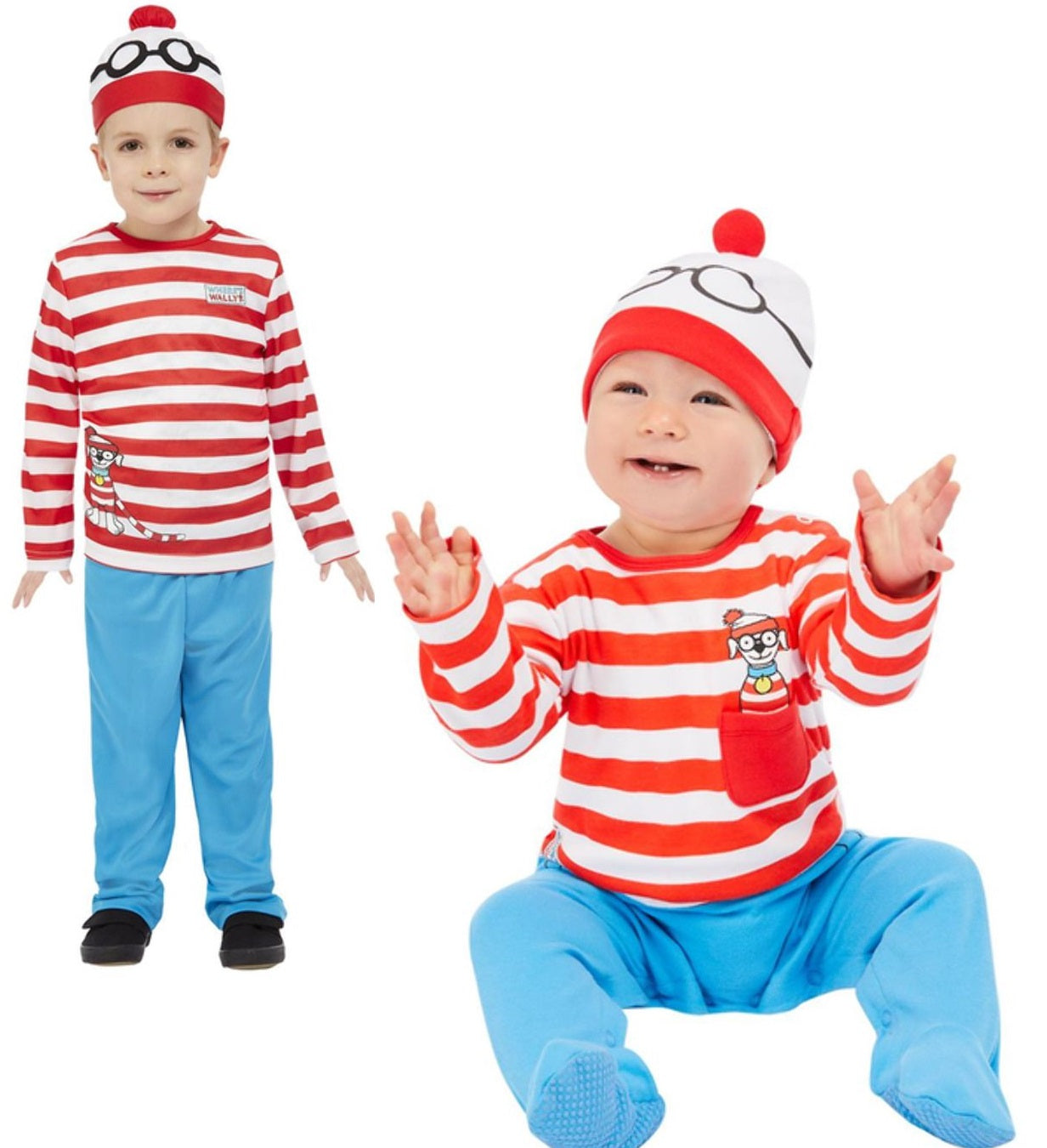 Where's Wally Costume, Red & White