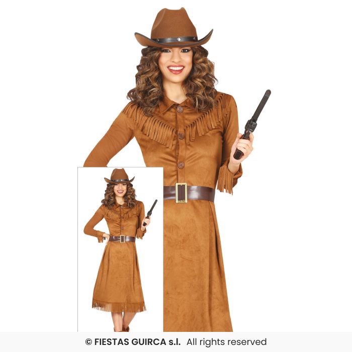 Western Indian Ladies Fancy Dress Costume Wild West Adults Outfit UK 8-18