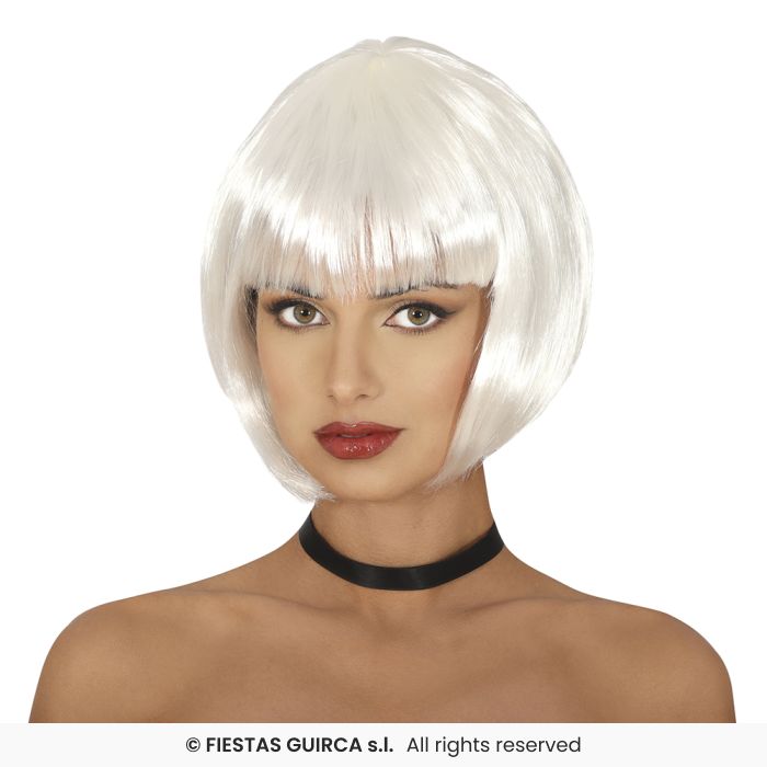 Short Bob Wig With Fringe Ladies Fancy Dress Accessory Coloured Bobs