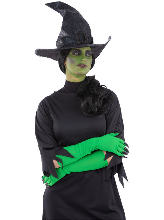 Wicked Witches Hat Ladies Black Witch Hat Halloween Fancy Dress Accessory