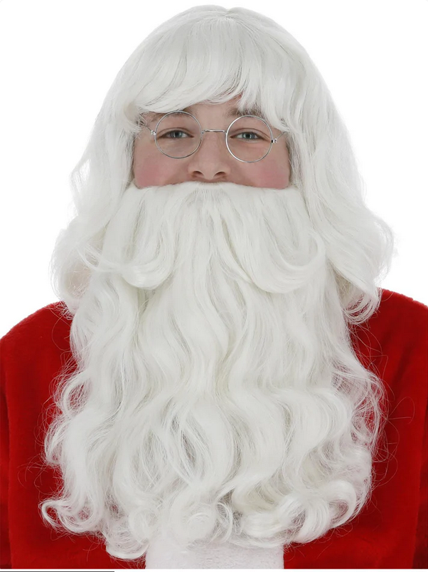 Luxury Santa Beard Father Christmas Fancy Dress Accessory & Santa Wig