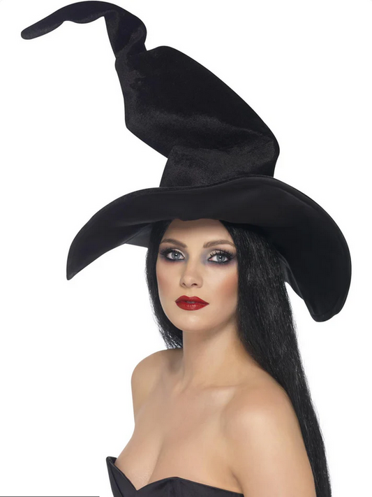 Witch Hat Tall Twisty Ladies Halloween Witches Fancy Dress Accessory