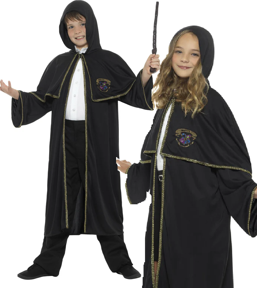 Wizard Cloak Harry Potter Cape Fancy Dress Kids Halloween Book Week