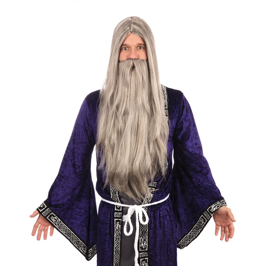 Wizard Wig + Long Beard Grey