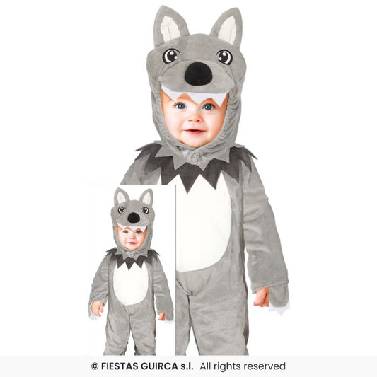 Little Wolf Costume Toddlers Fairytale Book Day Fancy Dress Outfit Wild Dragons Age 1-2