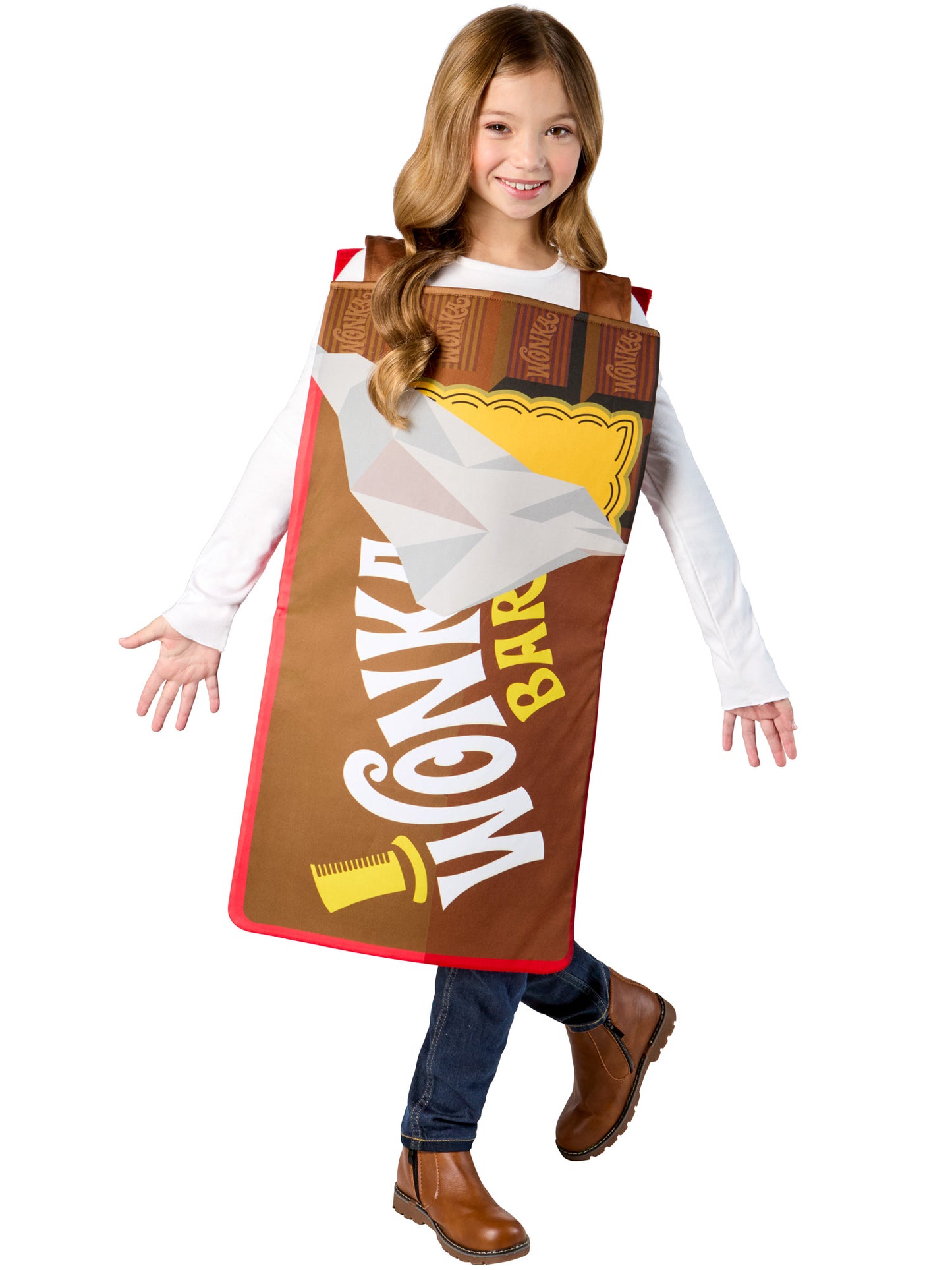 Willy Wonka Chocolate Bar Charlie & The Chocolate Factory Official Kids Fancy Dress