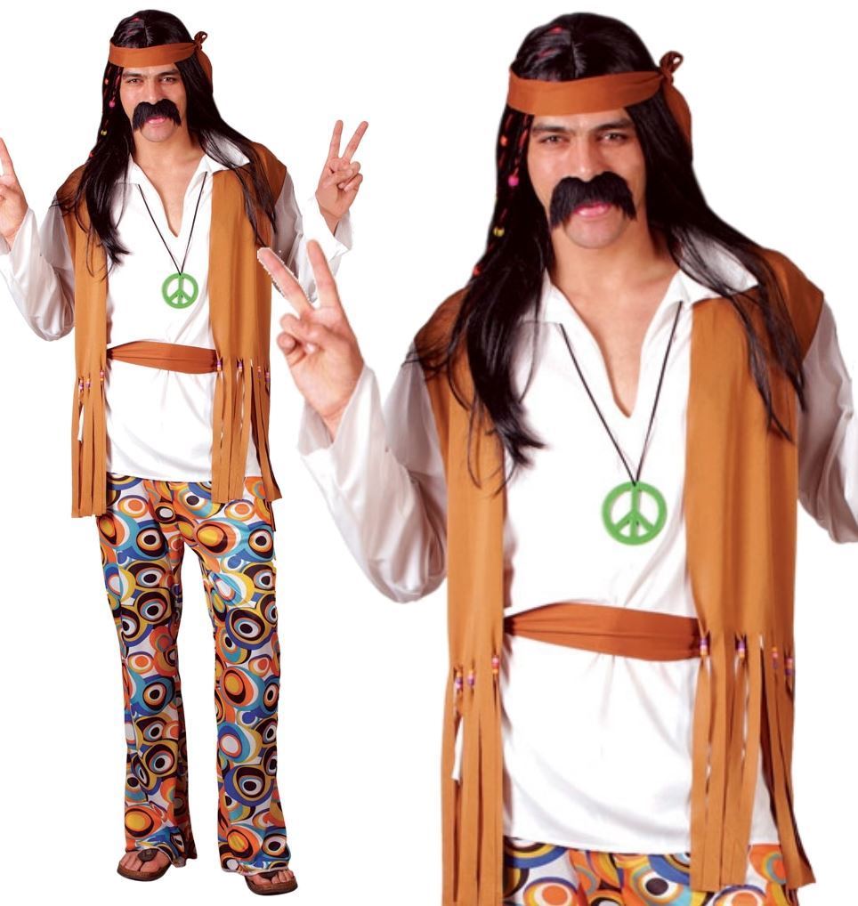 Adult Woodstock Hippie Costume - On Top Promoted