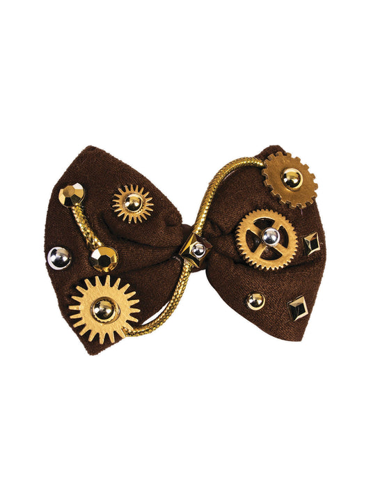 Steampunk Bow Tie Brown 1920s Victorian Gothic Fancy Dress Accessory