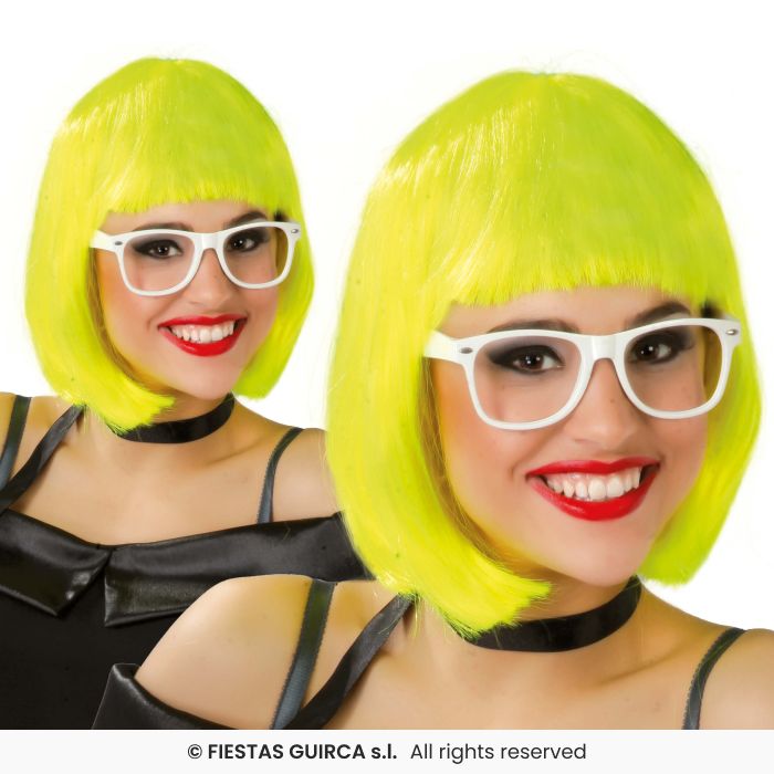 Ladies Short Bob Wig Adults Fancy Dress Glamour Wig Short Fringed Wig
