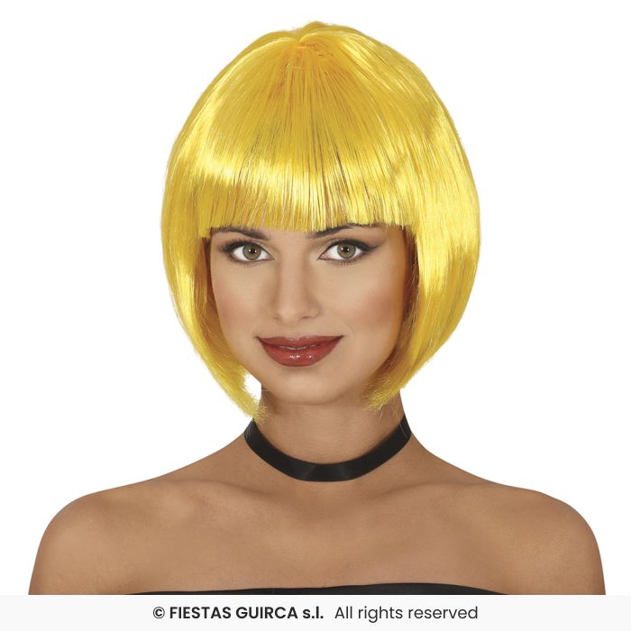 Short Bob Wig With Fringe Ladies Fancy Dress Accessory Coloured Bobs