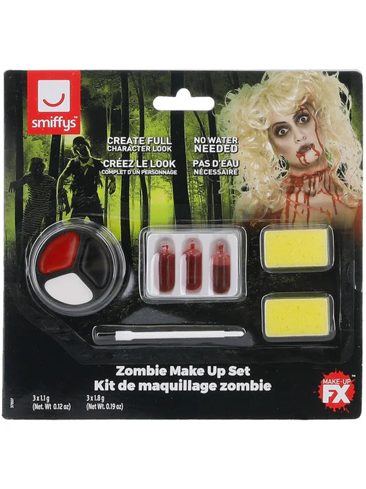 Zombie Make Up Kit FX Halloween Fancy Dress Costume Face Paint Female