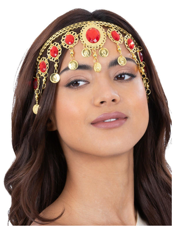 Grecian Gold & Ruby Headdress