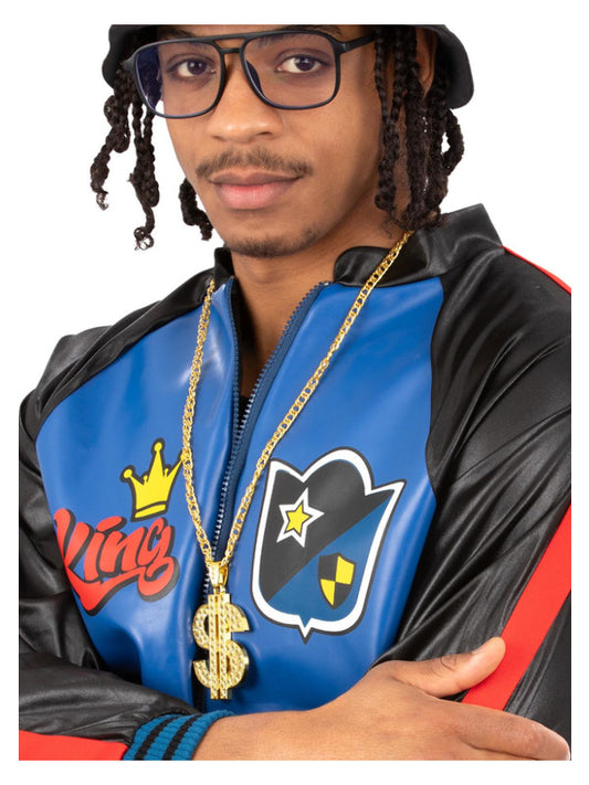 90s Rapper Kit Bucket Hat Medallion 1990s Fancy Dress Mens Ladies Rap Star