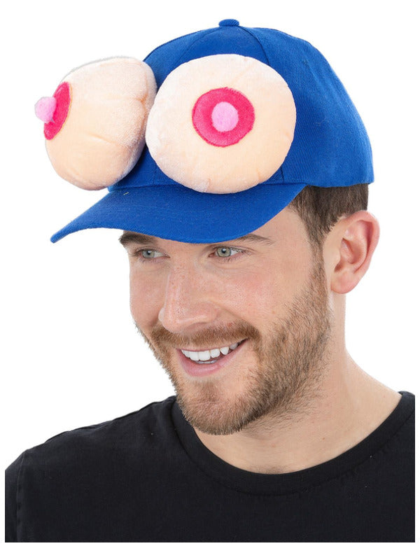Stag Night Comedy Novelty Hat Boobs Boob Peaked Basketball Cap Fancy Dress