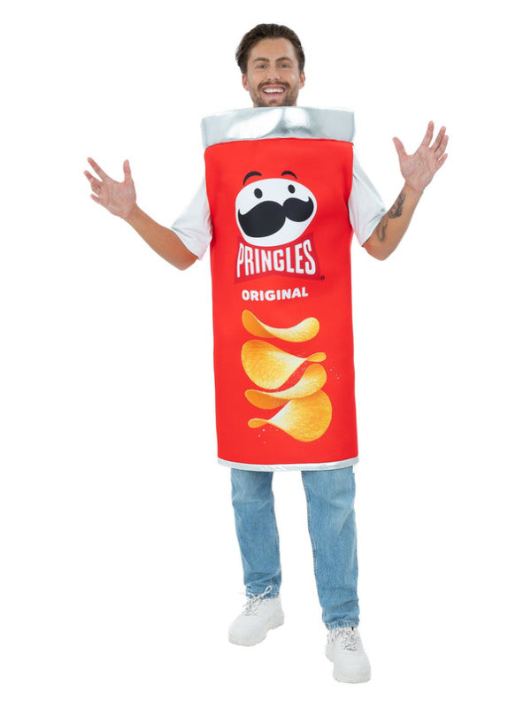 Pringles Tub Fancy Dress Novelty Stag Night Costume Adults Crisp Packet Outfit