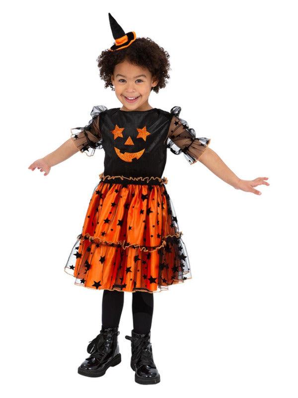 Pumpkin Costume Girls Halloween Fancy Dress Outfit Age 1-9 Toddler Kids