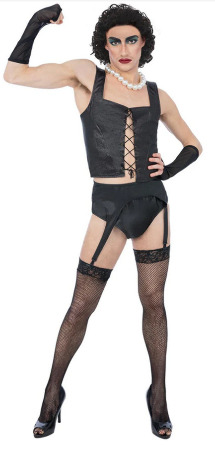 Rocky Horror Official Frank N Furter Fancy Dress Adults Costume Mens Ladies
